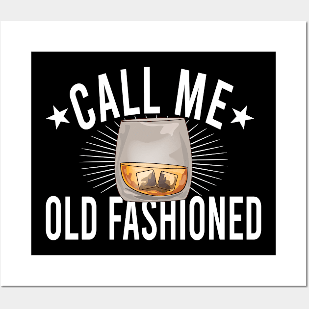 Whiskey Whisky Rum Old Fashioned Gift Wall Art by Jackys Design Room